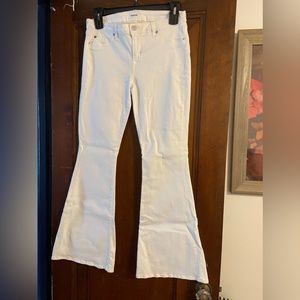 NWT Hudson White Flare Jeans